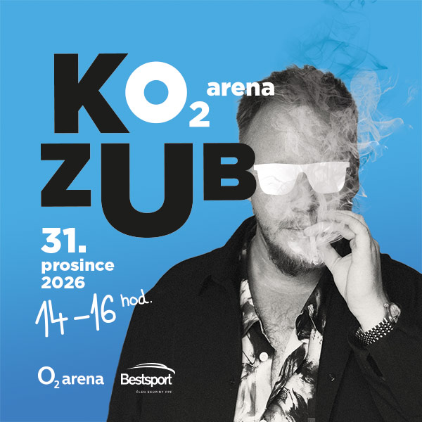 Plakát: Štěpán Kozub v O2 areně, 31. prosince 2026, 14–16 hodin